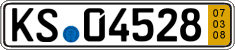 German license plate, Short-term transit plates