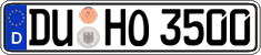 German license plate, Regular plates