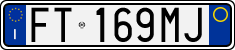 License plate of Italy, Cars (1994 year series)