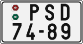 License plate of the Czech Republic, Cars (1960)