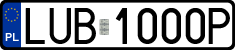 License plates of Poland, Regular car plates