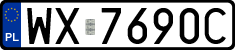 License plates of Poland, Regular car plates