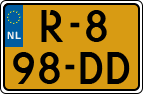 License plate of the Netherlands, Cars