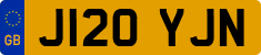 License plate of the United Kingdom, 1983 year system