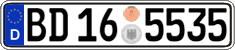 German license plate, Authorities and federal agencies