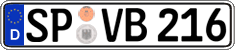 German license plate, Regular plates