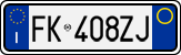 License plate of Italy, Cars (1994 year series)
