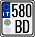 License plate of Lithuania, Motorcycles