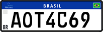 License plate of Brazil, Private owners (Mercosul)
