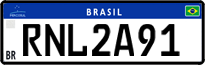License plate of Brazil, Private owners (Mercosul)