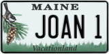Maine, Vanity Plates