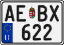 license plates of Hungary, Regular plates (2022)