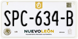 Nuevo León, Cars (AAA-000-A)