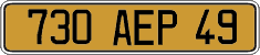 French license plate, FNI