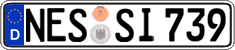 German license plate, Regular plates