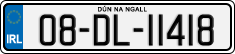 License plate of Ireland, Regular plates