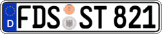 German license plate, Regular plates
