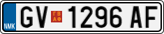 License plate of North Macedonia, Regular plates (2012)