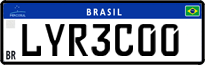 License plate of Brazil, Private owners (Mercosul)