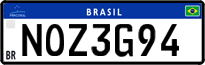 License plate of Brazil, Private owners (Mercosul)