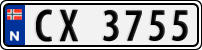 License plate of Norway, Trailers, motorcycles, special vehicles