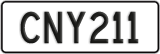 License plate of New Zealand, ABC1(23)