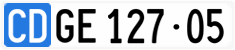 License plate of Switzerland, Diplomatic