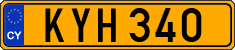 License plate of Cyprus, Regular plates