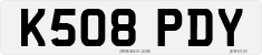 License plate of the United Kingdom, 1983 year system