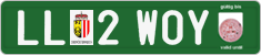 License plate of Austria, Export transit plates