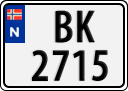 License plate of Norway, Trailers, motorcycles, special vehicles