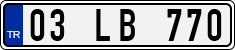 License plate of Turkey, Regular plates