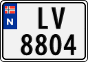 License plate of Norway, Trailers, motorcycles, special vehicles