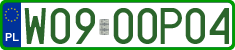 License plates of Poland, Professional plates