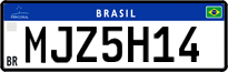 License plate of Brazil, Private owners (Mercosul)