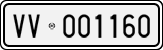 License plate of Italy, Cars (1927 year series)