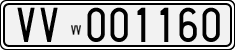 License plate of Italy, Cars (1927 year series)