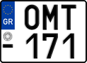 License plate of Greece, Motorcycles