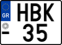License plate of Greece, Motorcycles