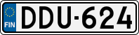 License plate of Finland, Cars