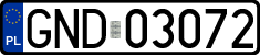 License plates of Poland, Regular car plates