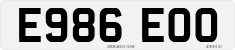 License plate of the United Kingdom, 1983 year system