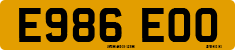 License plate of the United Kingdom, 1983 year system