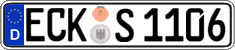 German license plate, Regular plates