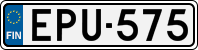 License plate of Finland, Cars