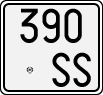 License plate of Italy, Motorcycles (1927 year series)