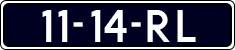 License plate of the Netherlands, Cars
