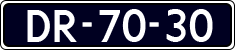 License plate of the Netherlands, Imported oldtimers (cars)