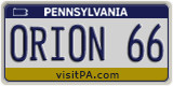 Pennsylvania, Vanity Plates