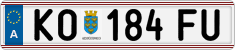 License plate of Austria, Regular plates